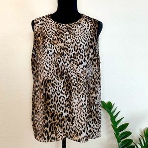 Cheetah print blouse